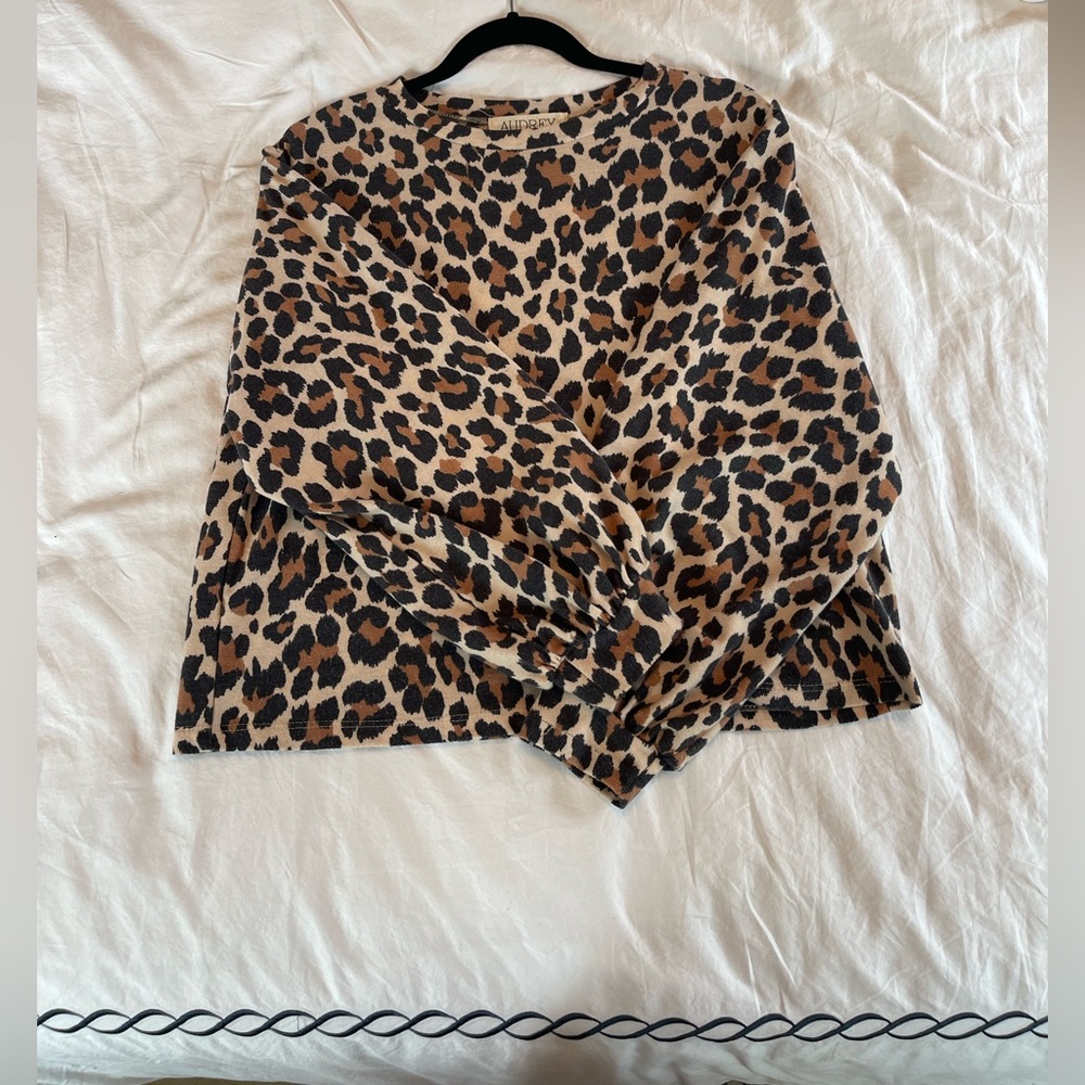 Audrey 3+1 Animal Print Sweater